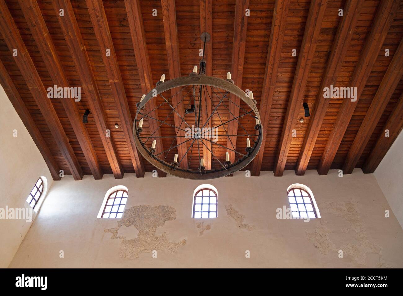 ceiling at the museum, Euphrasian Basilica, UNESCO world heritage, Porec, Istria, Croatia Stock Photo