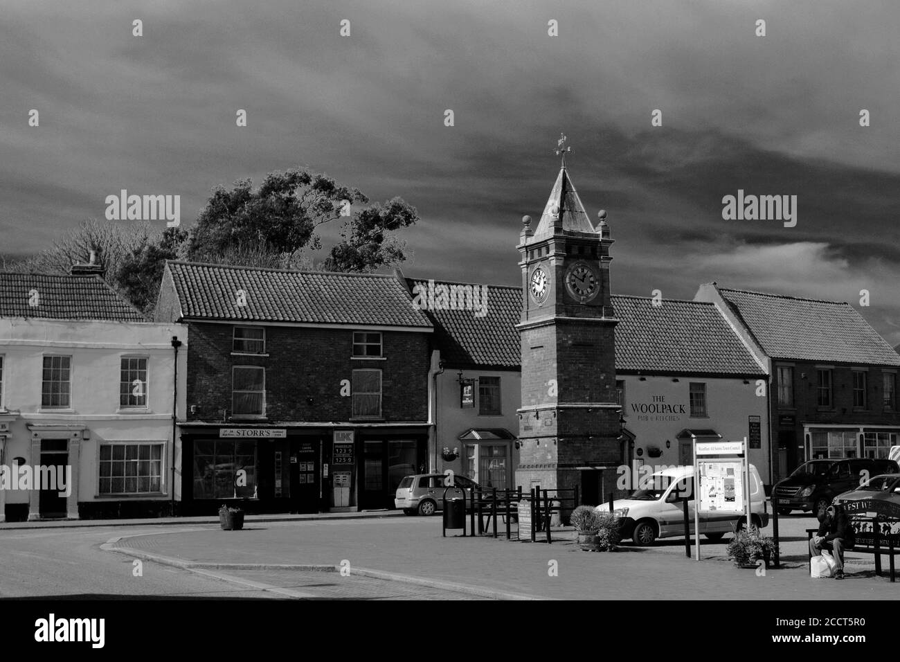 Wainfleet clock tower Black and White Stock Photos & Images - Alamy