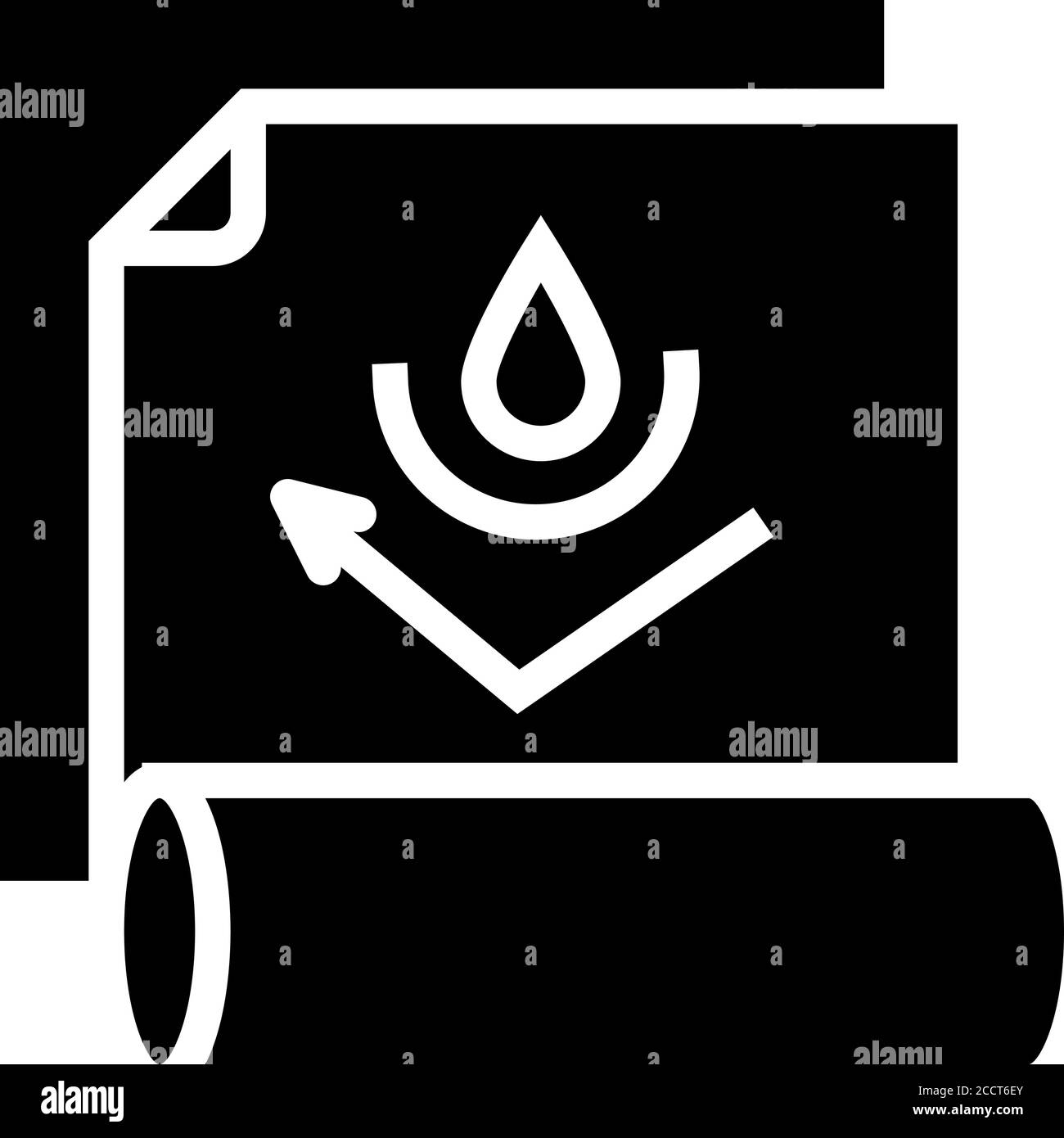 waterproof layer glyph icon vector illustration Stock Vector Image ...