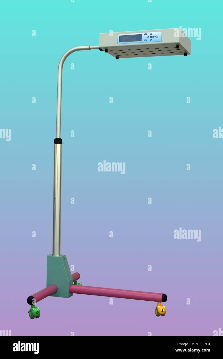 Blue light used for the treatment of jaundice disease in newborn babies