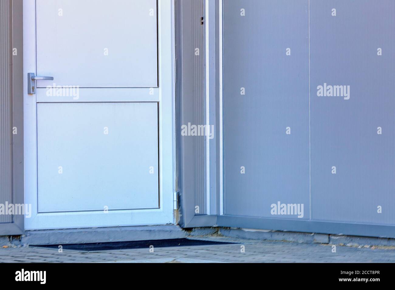 Industrial building made of aluminum facade Stock Photo - Alamy