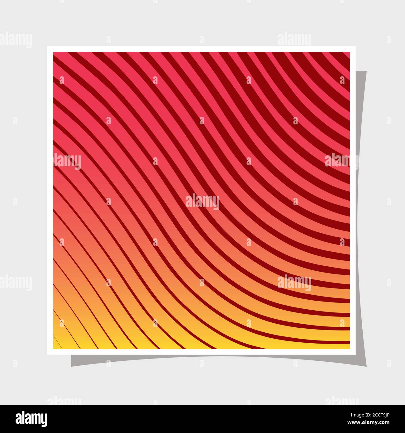 red with yellow gradient and striped background frame design Abstract ...