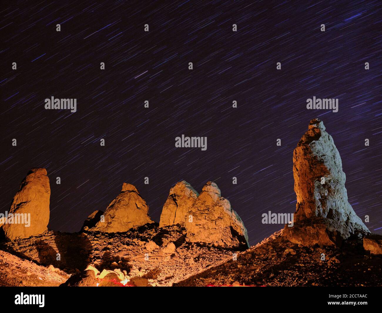 Pinnacles and star trails hi-res stock photography and images - Alamy