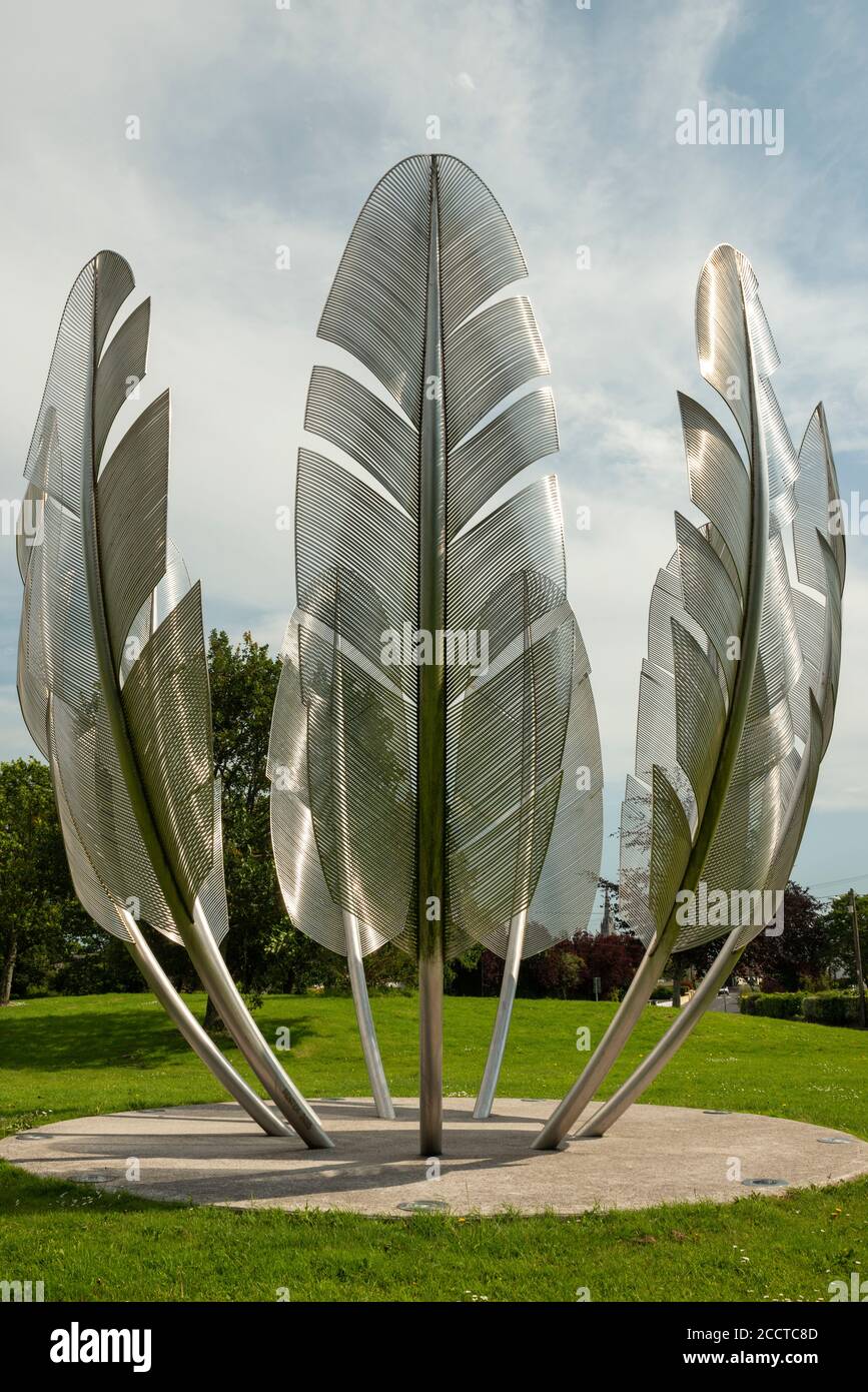 The Kindred Spirits Choctaw Monument art installation by Alex Pentek in