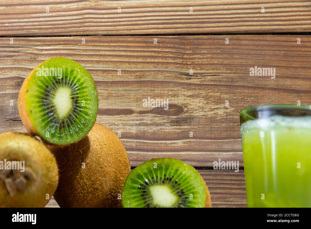 Kiwi fruits and juice. The kiwi can prevent cardiovascular diseases, as