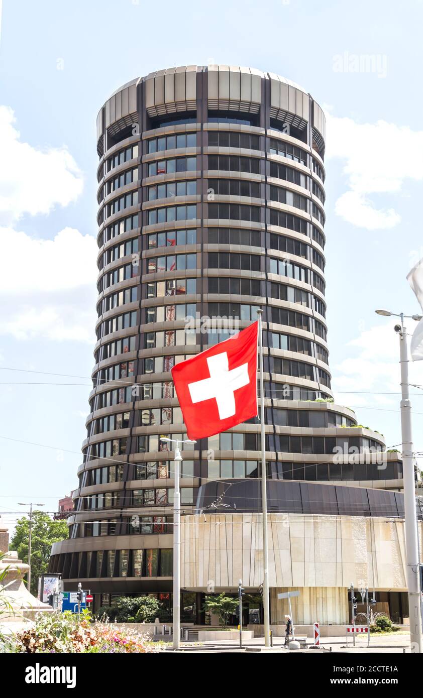 Basel Switzerland July 1 2019 Bank For International Settlements Bis The Tower Building Of The International Financial Institution Owned By 60 C Stock Photo Alamy