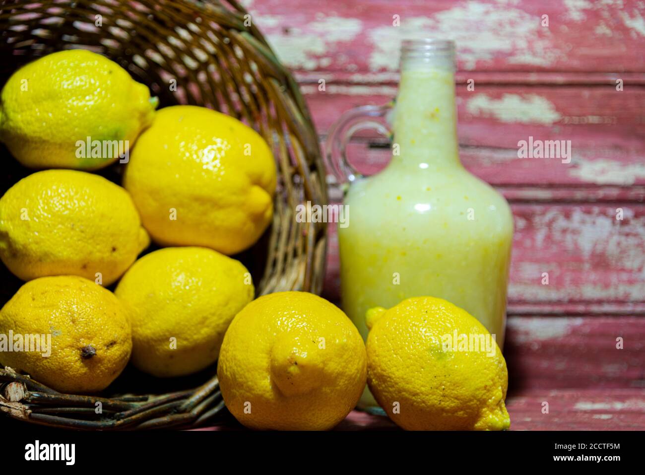 Fruits and lemon juice. Lemon from Central Asia. Source of vitamin C