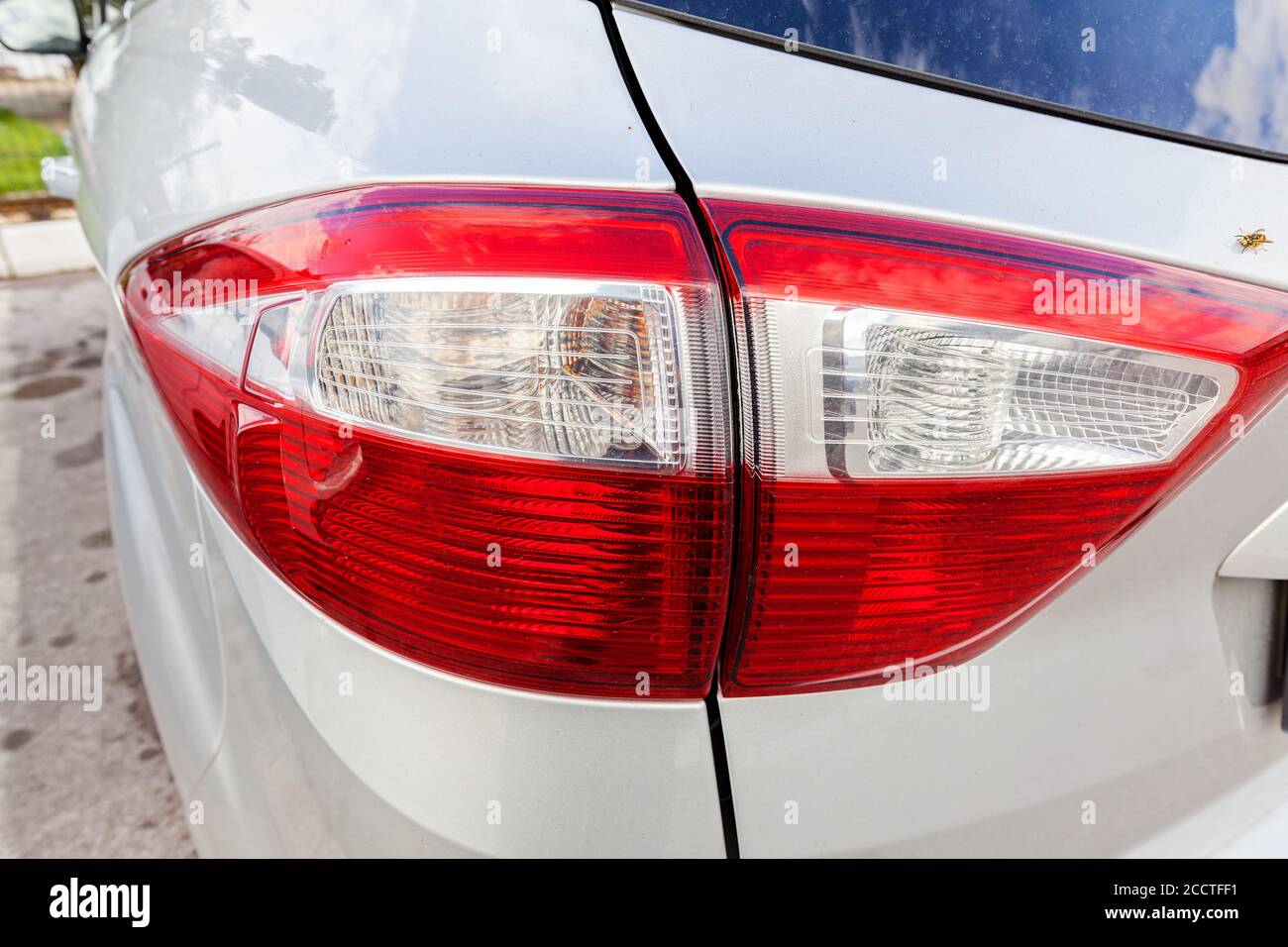 brake lights on vehicles, note shallow depth of field Stock Photo Alamy