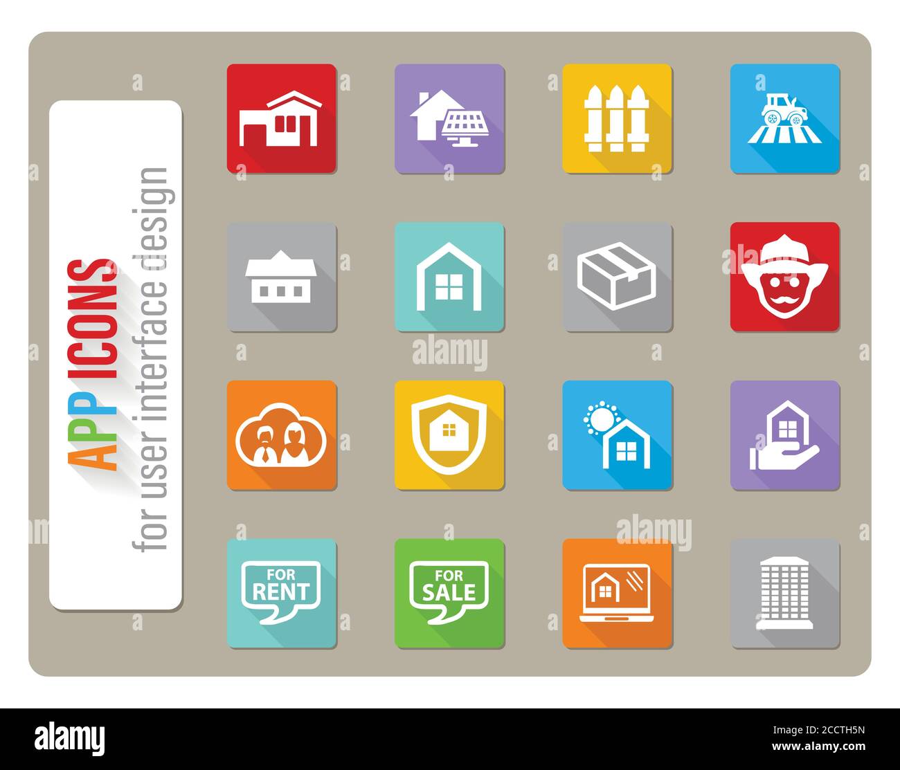 real estate icon set Stock Vector Image & Art - Alamy