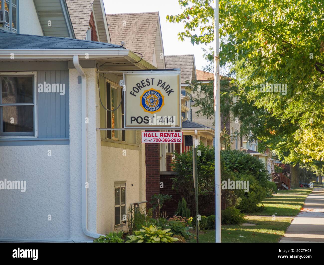 American Legion Post. Forest Park, Illinois. Stock Photo