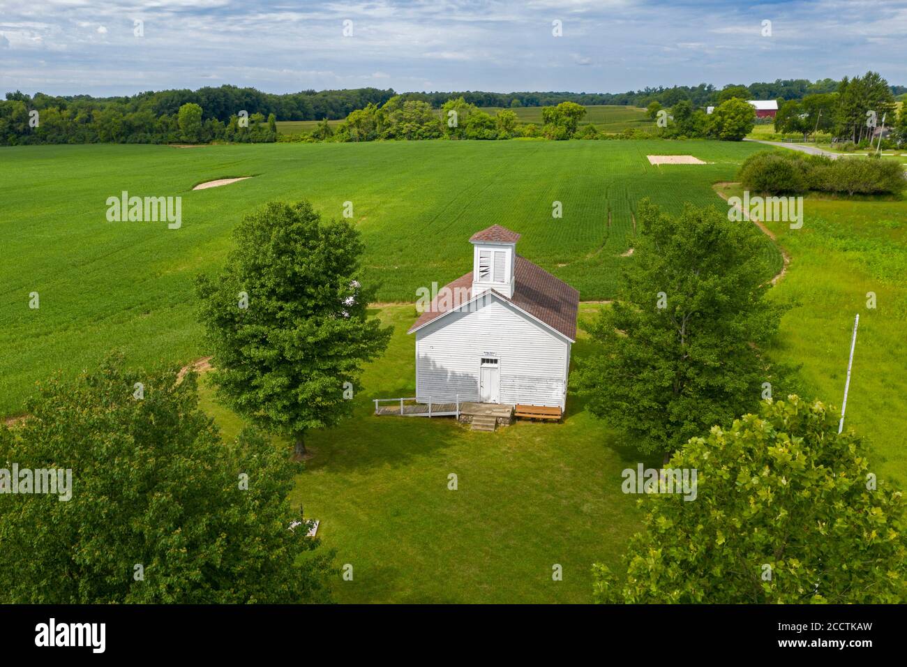 Buchanan, Michigan - The one-room Gardner School, which dates from about 1860. Stock Photo