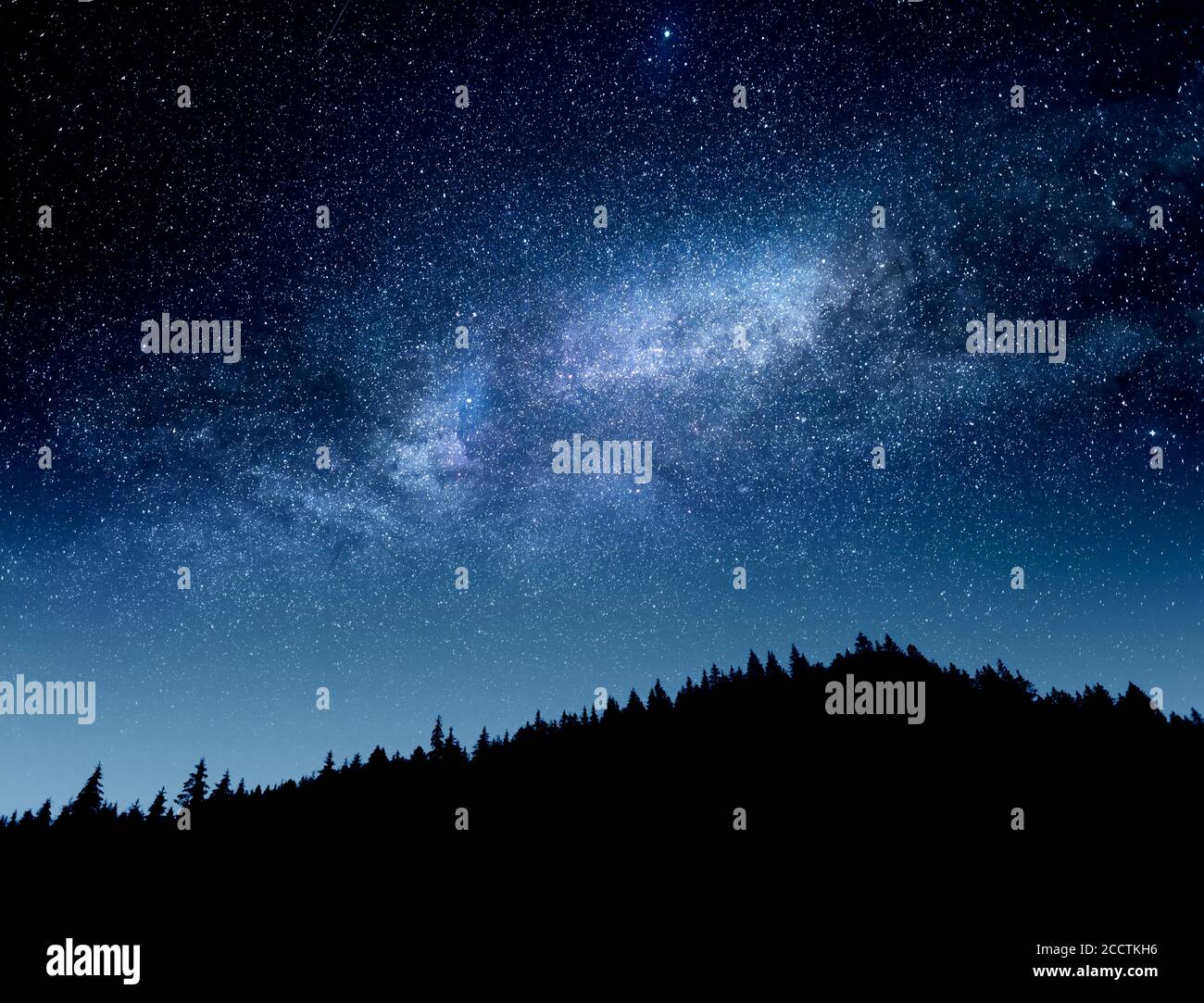 Milky Way galaxy. Starry sky Stock Photo - Alamy