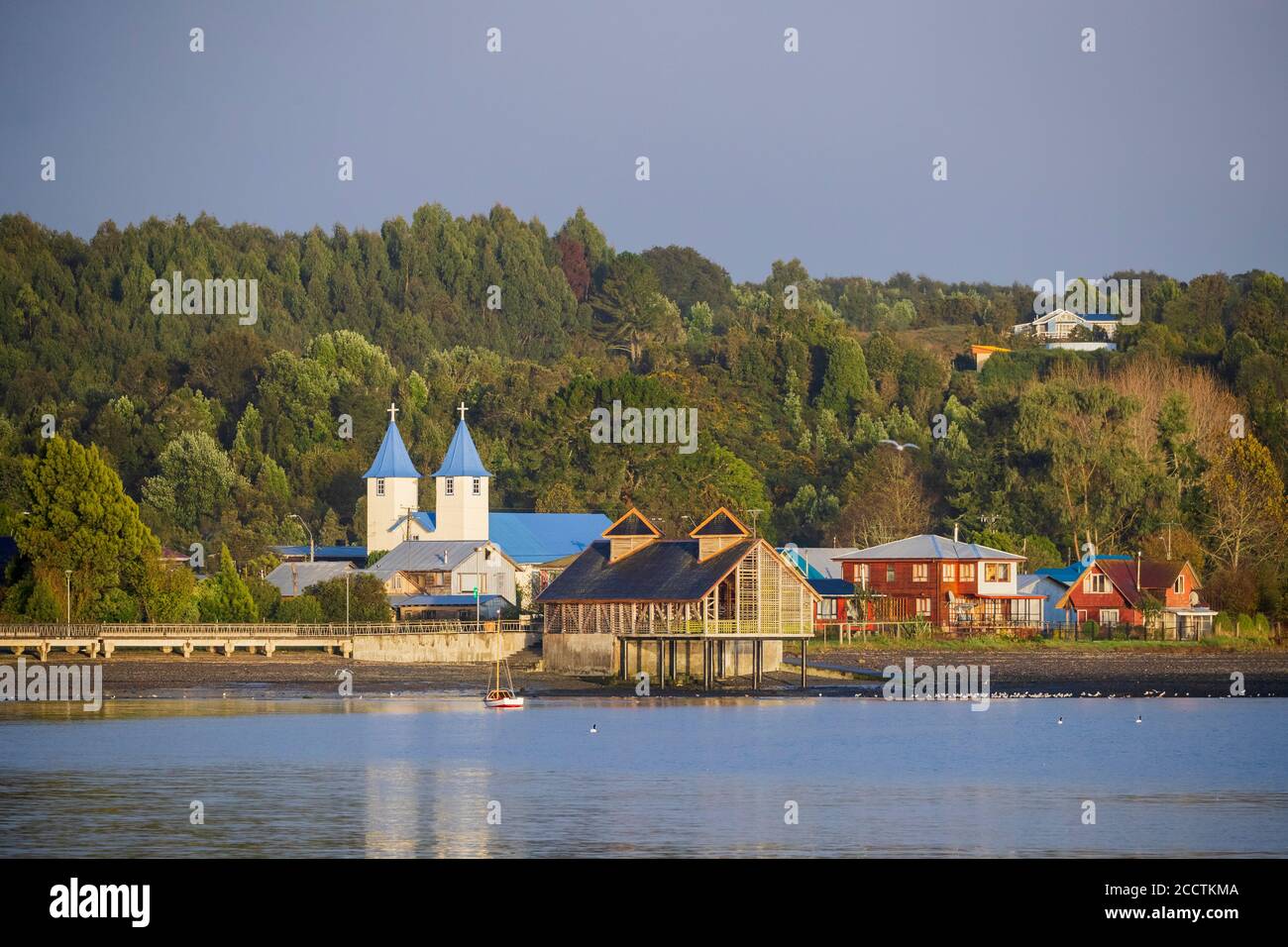 San Antonio de Chacao or Chacao. Chiloé. Los Lagos Region. Chile. Stock Photo