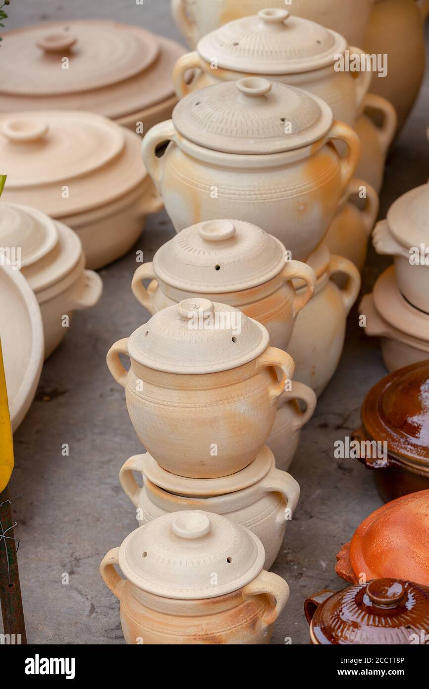 clay pots for different purposes Stock Photo Alamy