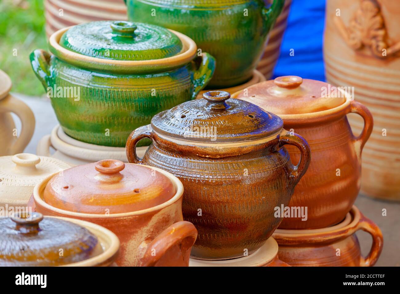 clay pots for different purposes Stock Photo Alamy