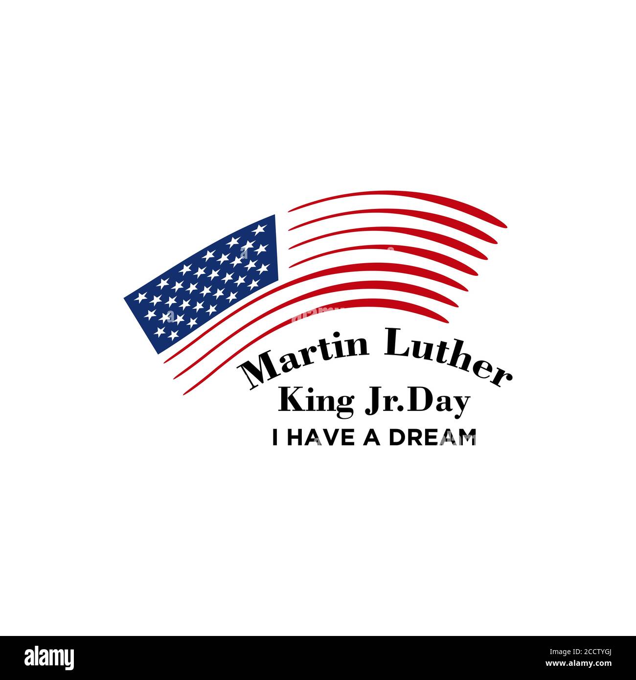 martin luther king day banner layout design, vector illustration Stock Vector