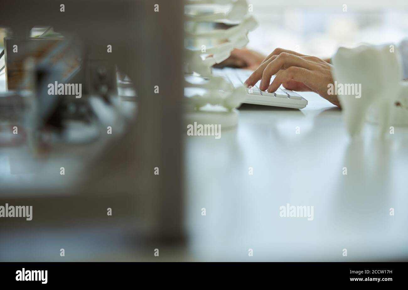 Caucasian male hands typing hi-res stock photography and images - Alamy