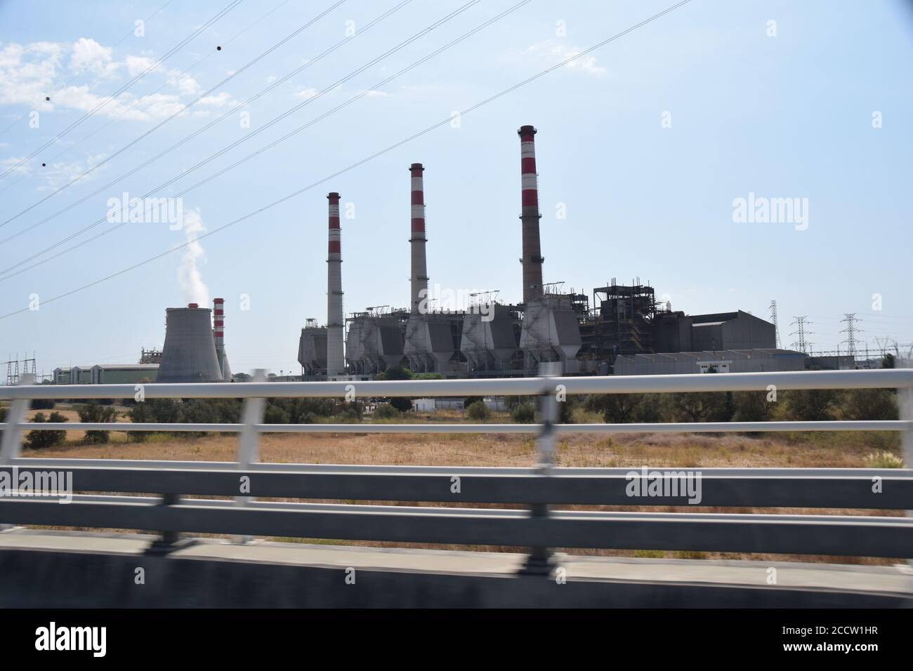 Thermo Electric power plant in Lisbon Portugal Stock Photo