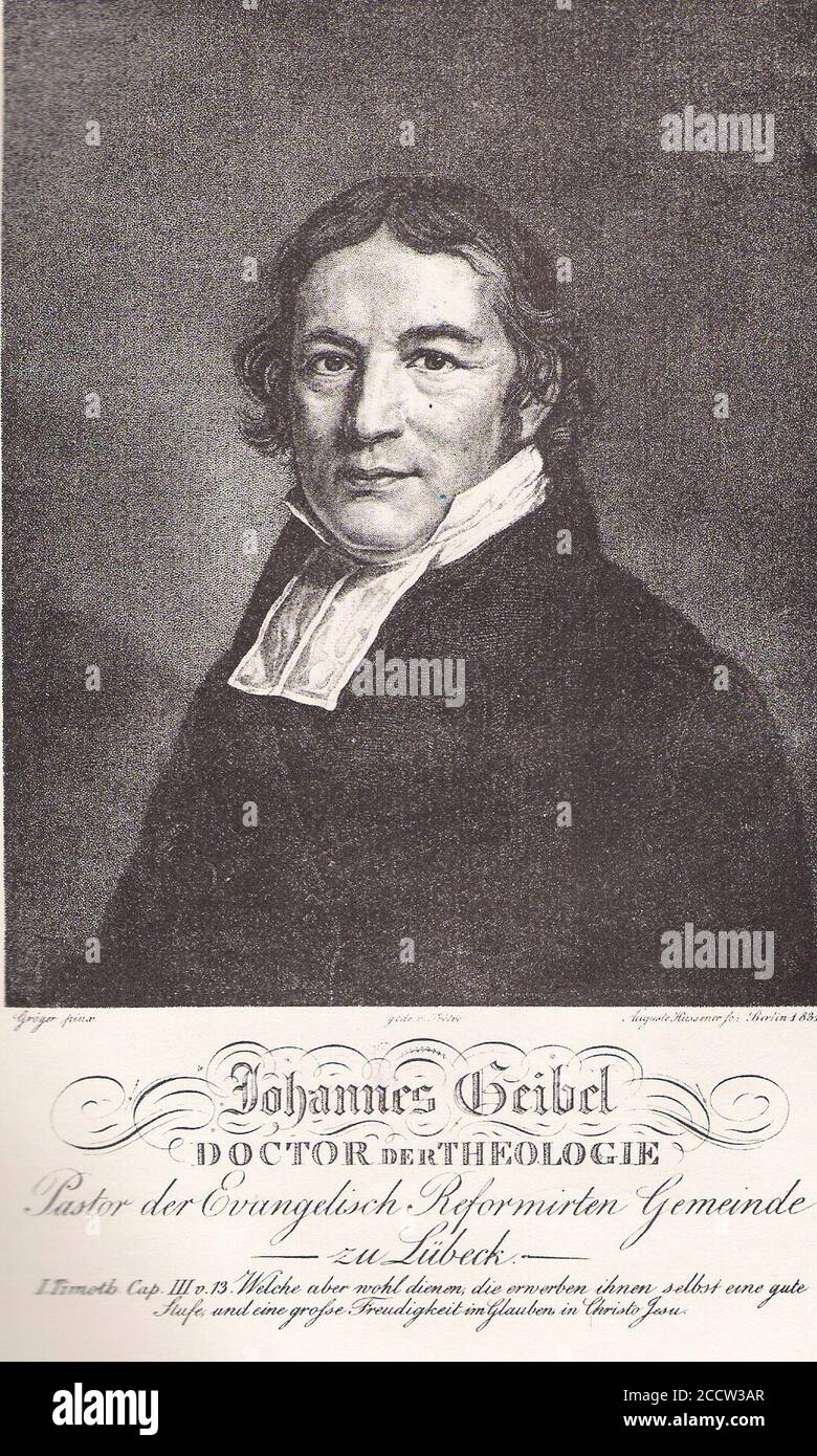 Johannes Geibel. Stock Photo