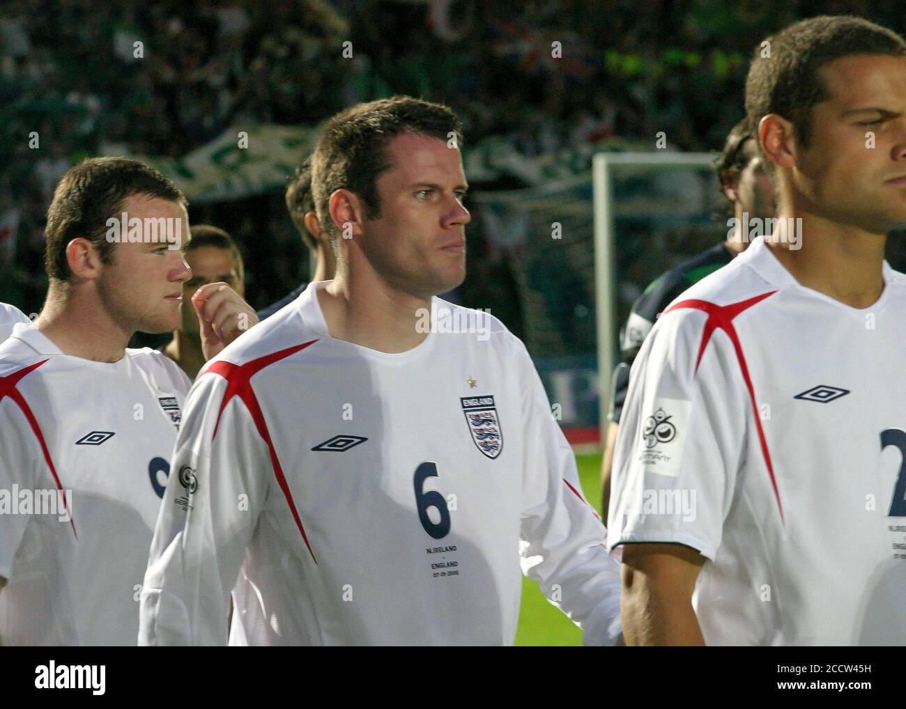 Jamie carragher windsor park 2005 hires stock photography and images