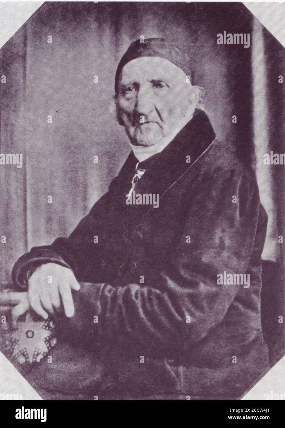 Johann Gottfried Schadow, Daguerreotypie, 1849. Stock Photo