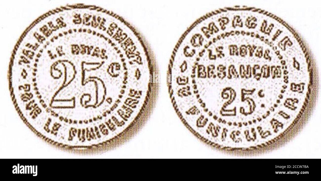 Jetons funiculaire de Bregille Stock Photo Alamy