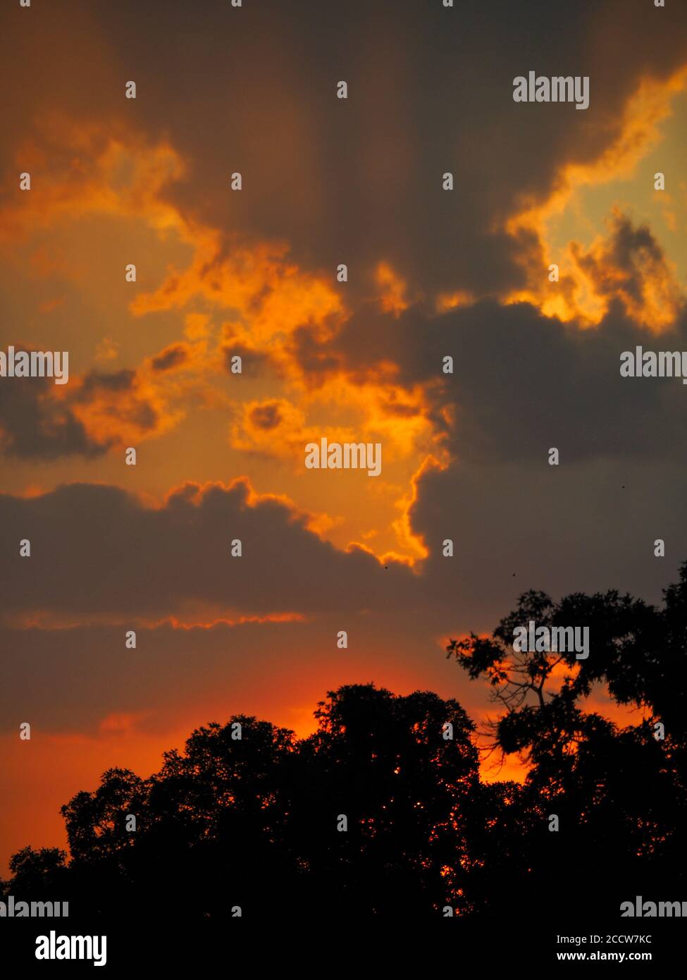 Evening Sunset Sky Stock Photo - Alamy
