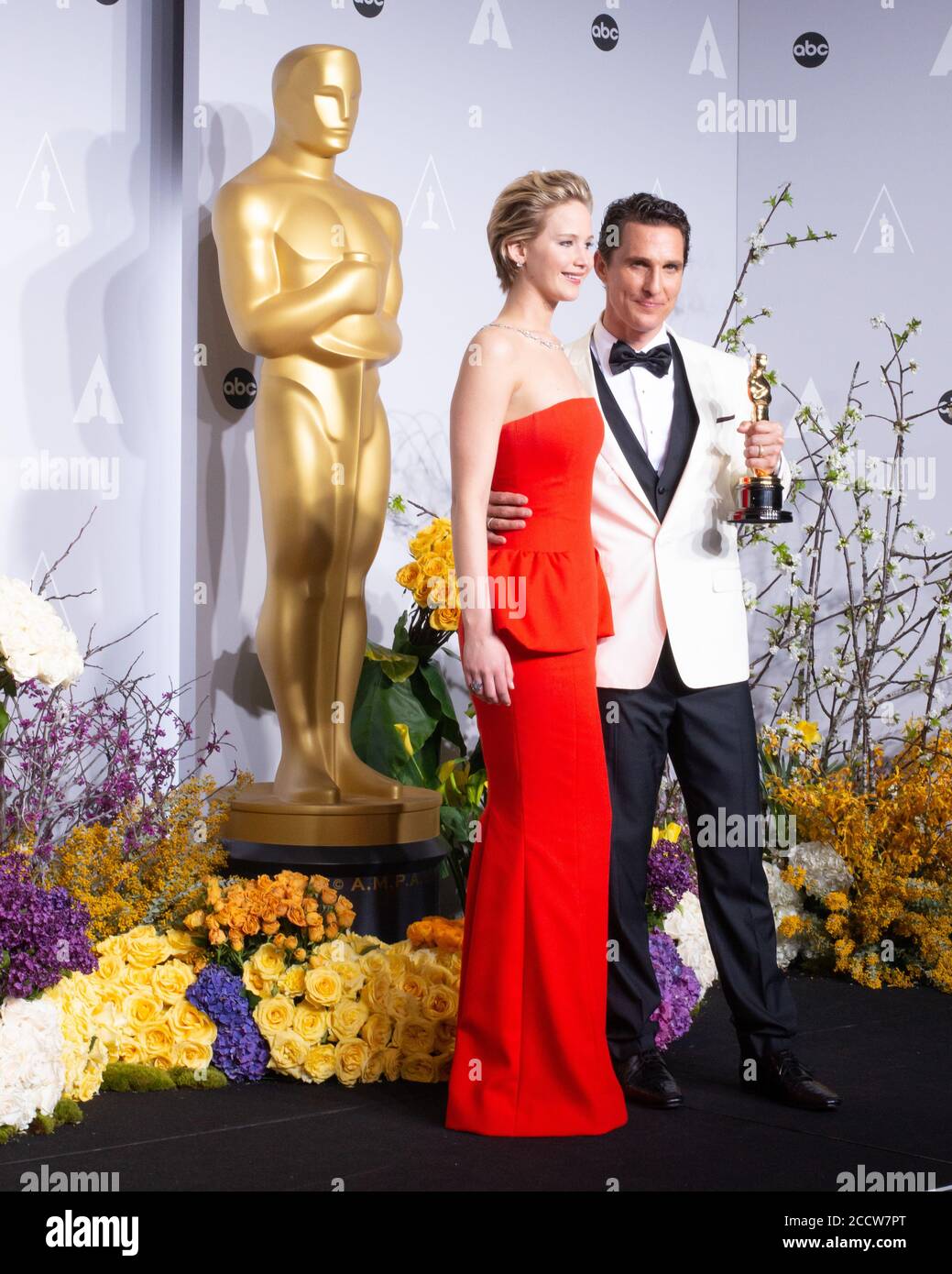 March 3, 2014, Hollywood, California, USA: Jennifer Lawrence and