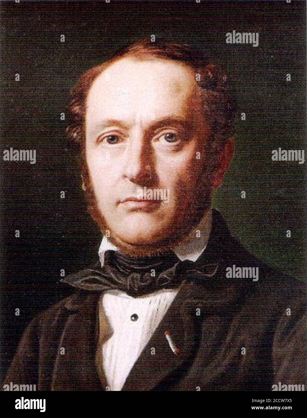 Johan Peter Emilius Hartmann by Constantin Hansen 1851. Stock Photo