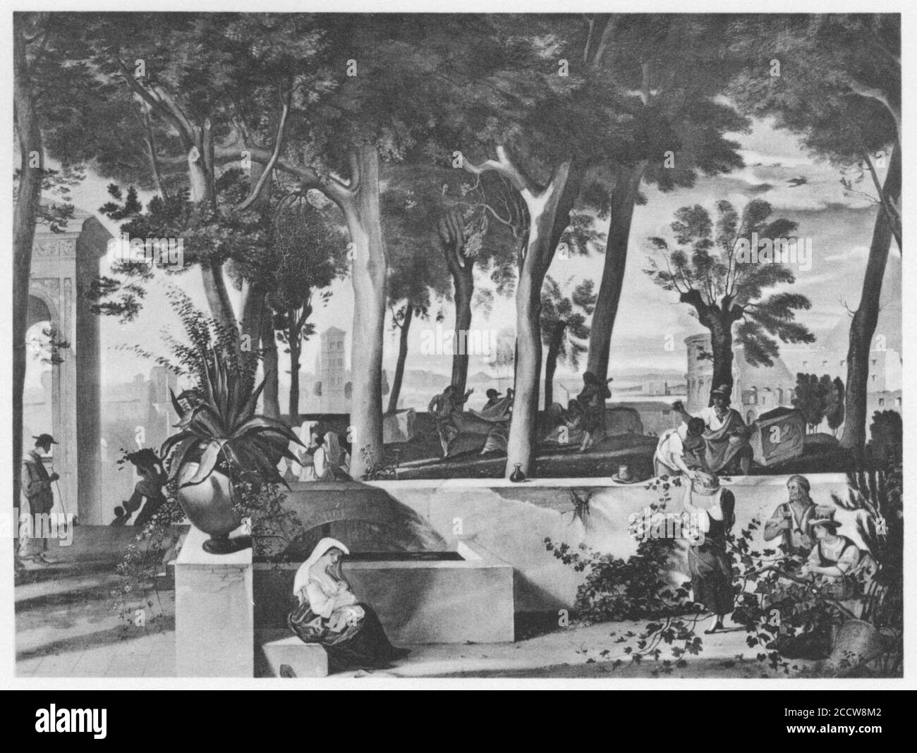 Johann Anton Ramboux Italienische Landschaft Stock Photo Alamy