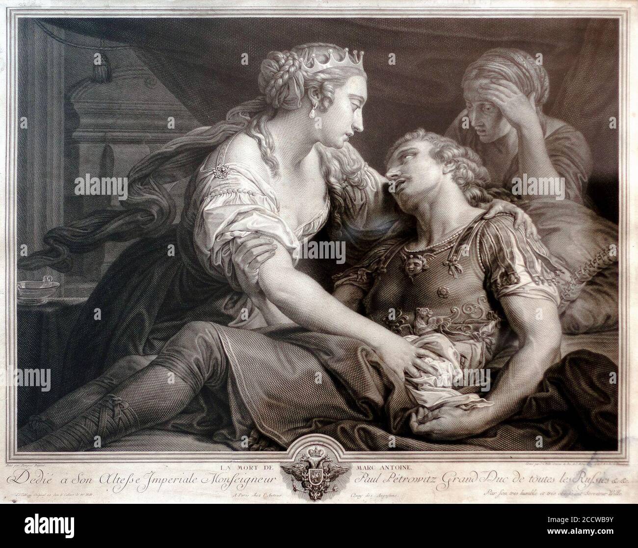 Jean Wille 1778 La mort de MarcAntoine de Pompeo BATONI