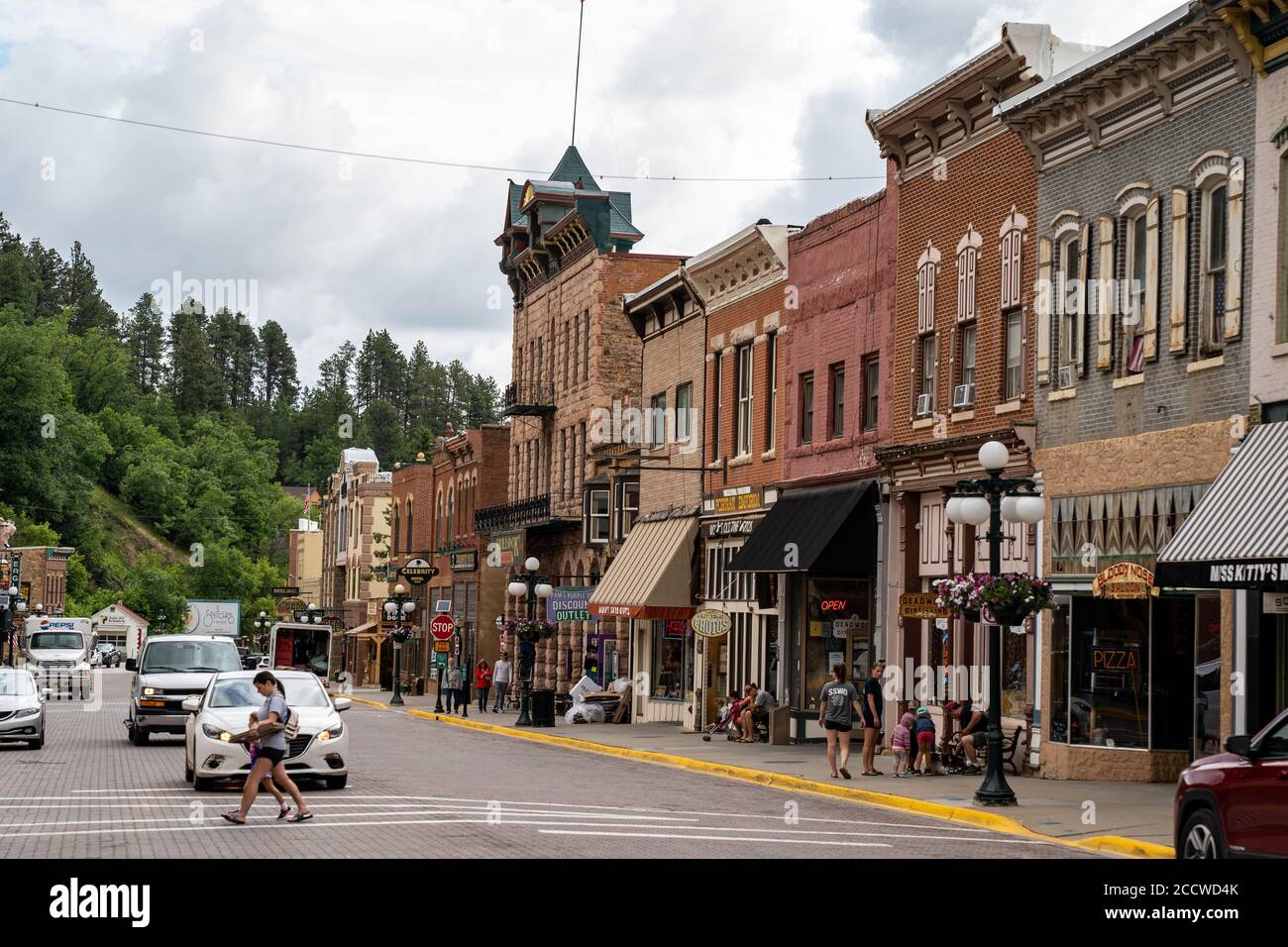 Deadwood, South Dakota June 22, 2020 Main street in downtown