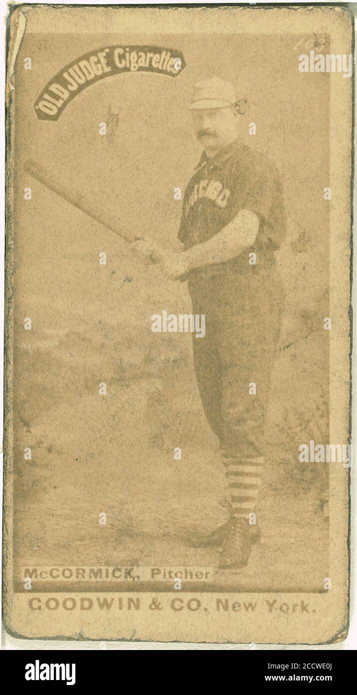 Jim McCormick, Chicago White Stockings, baseball card portrait Stock Photo