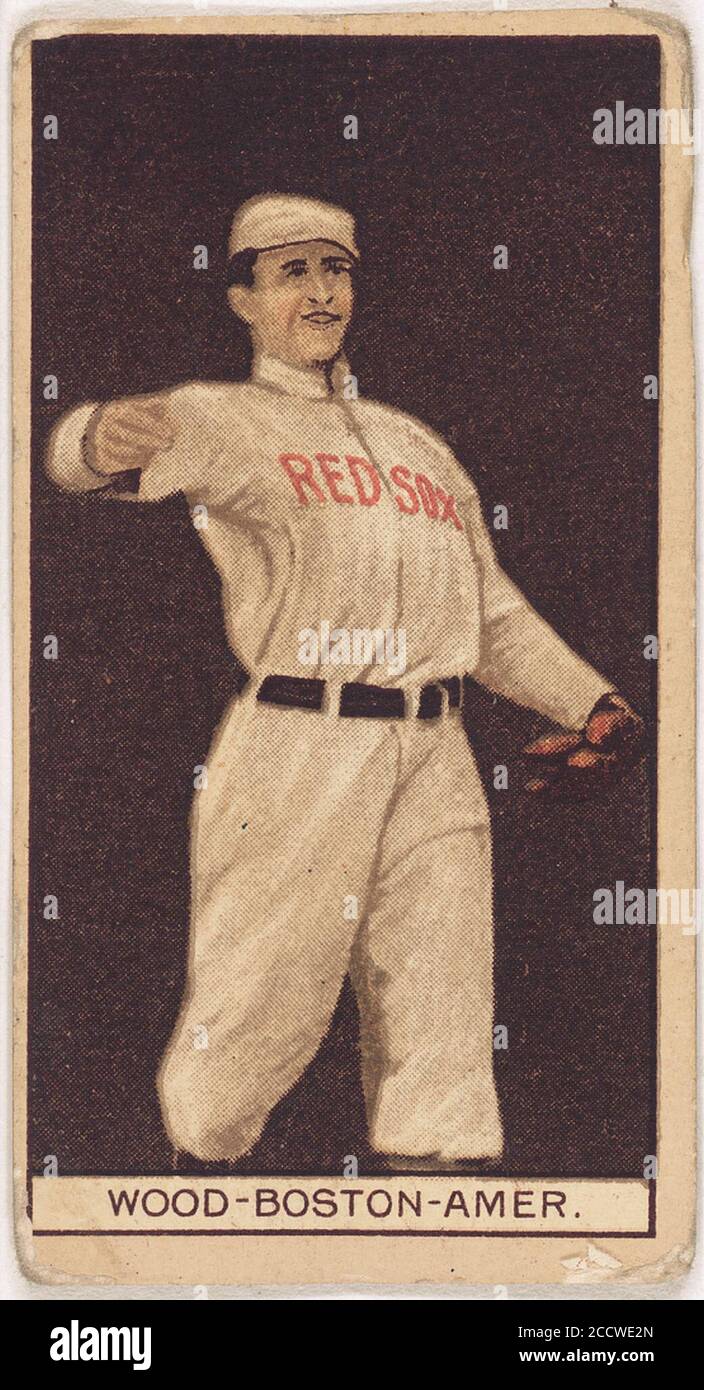 Joe Wood, Boston Red Sox, baseball card portrait Stock Photo