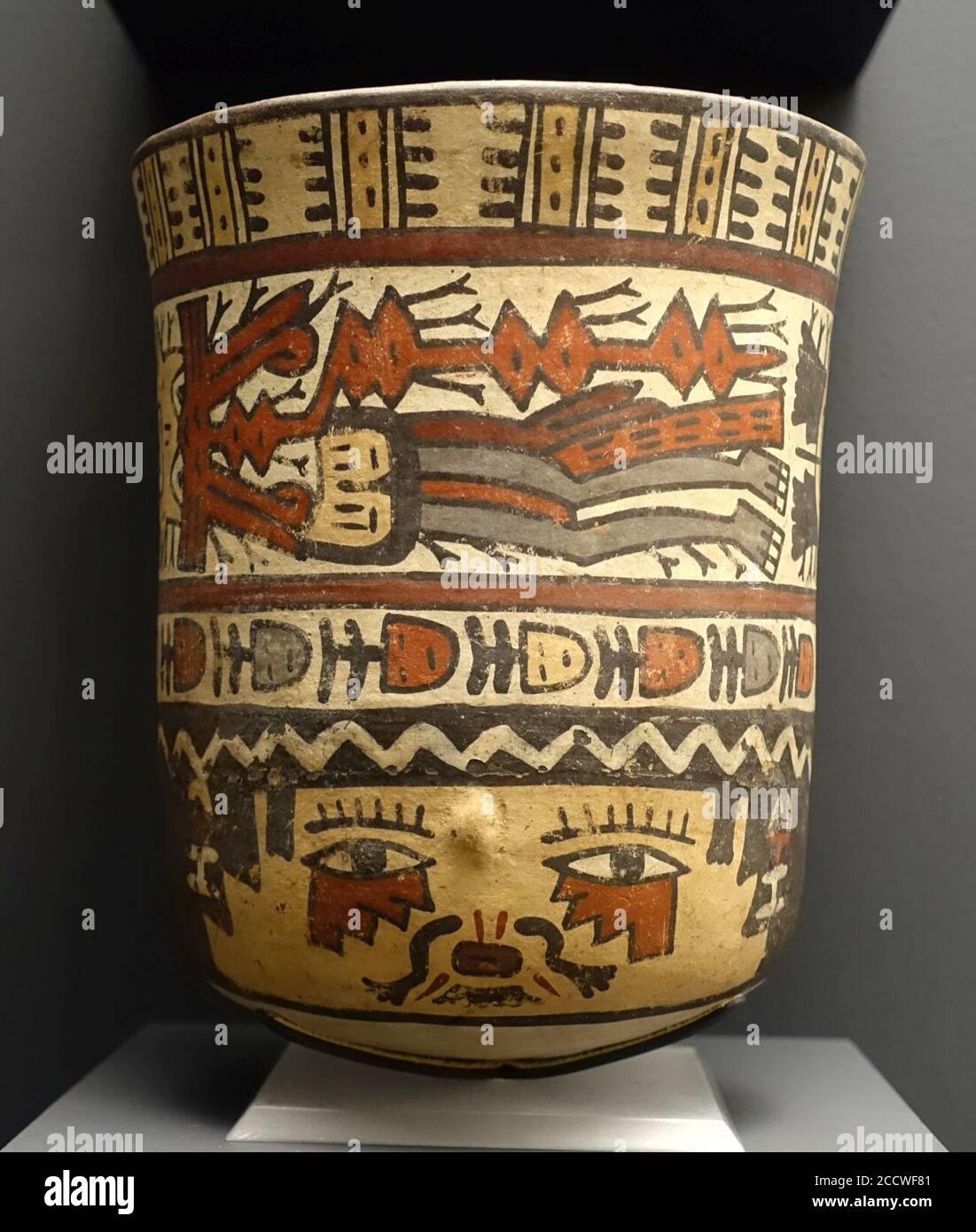 Jar with mythical beings, Nasca, Peru, ceramic Stock Photo - Alamy