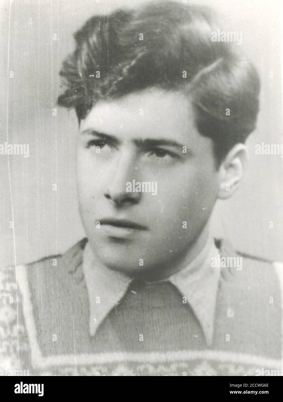 Jerzy Vetulani portret z młodości Stock Photo Alamy