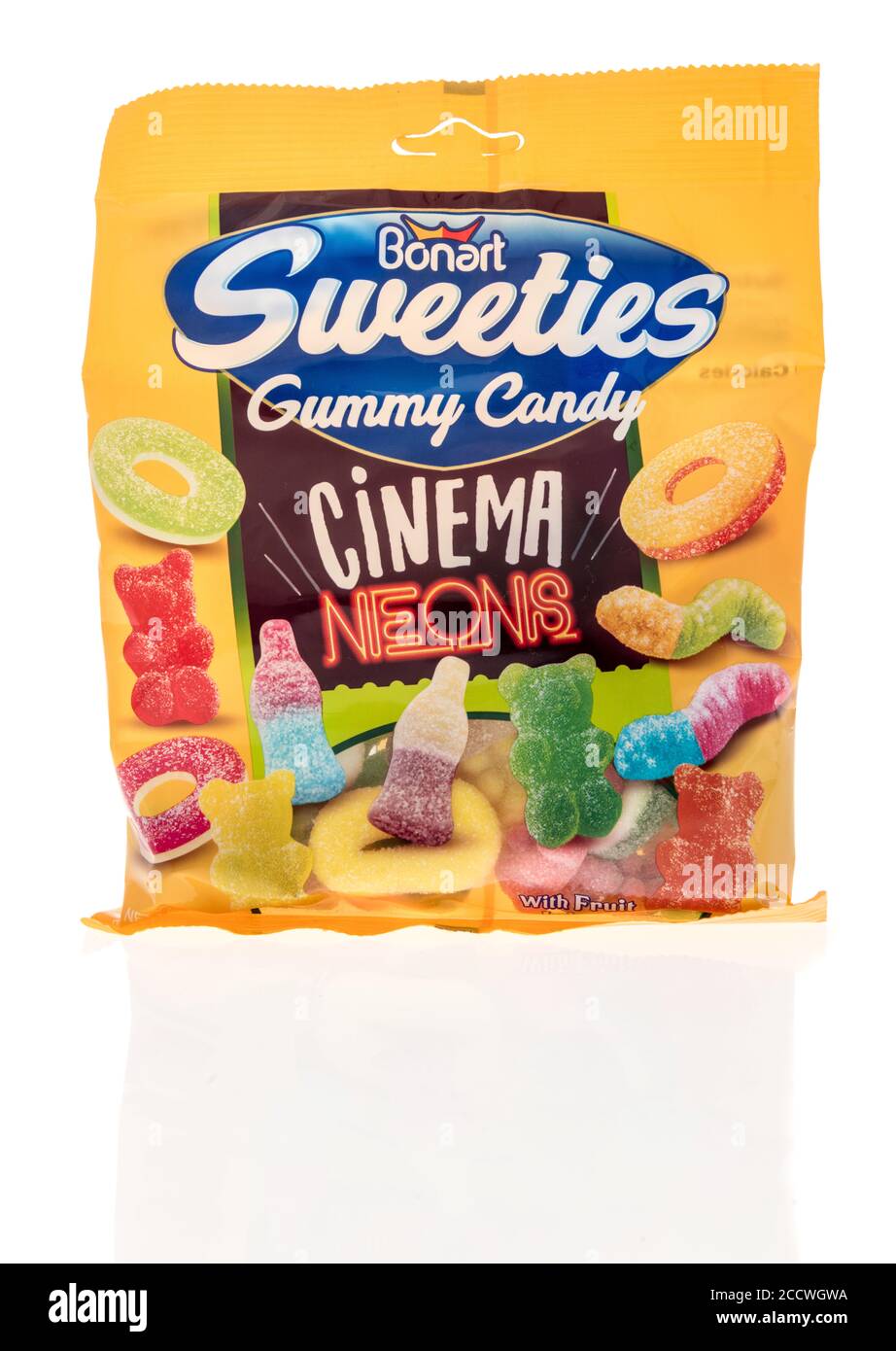 Winneconne , WI - 16 August 2020:  A package of Bonart sweeties gummy candy on an isolated background. Stock Photo