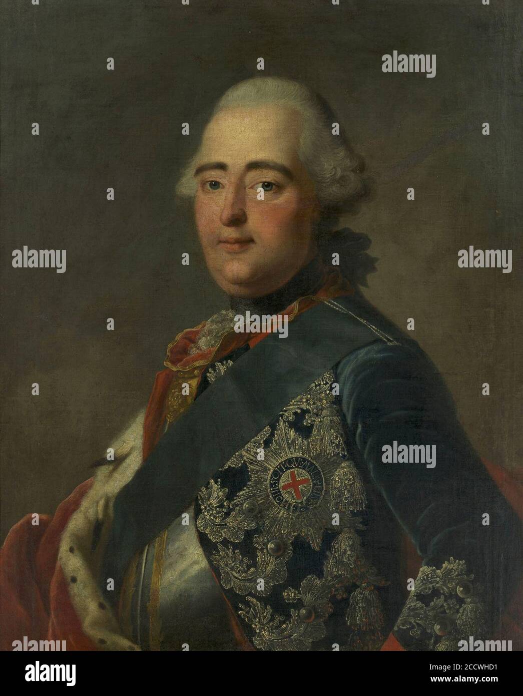 Johann Heinrich Tischbein the Elder (1722-89) - Friedrich II, Landgrave of Hesse-Cassel (1720-1785) Stock Photo