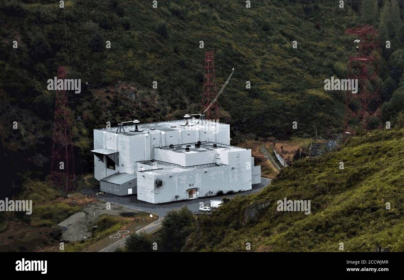 Jim Creek Naval Radio Station Transmitter building Stock Photo Alamy