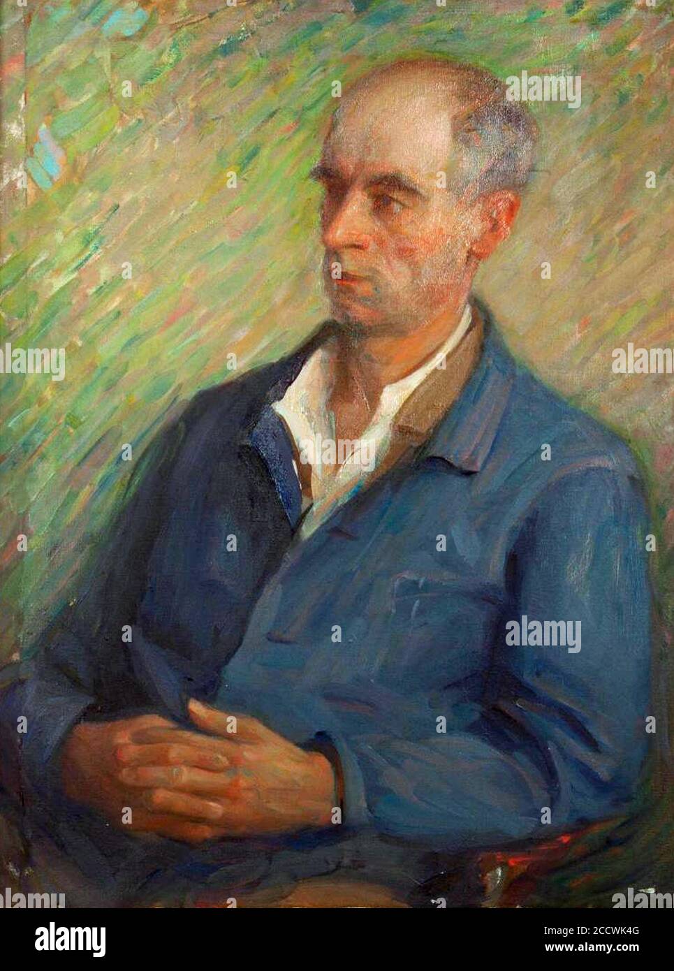 Jeannette Scott - Portrait of a Man. Stock Photo
