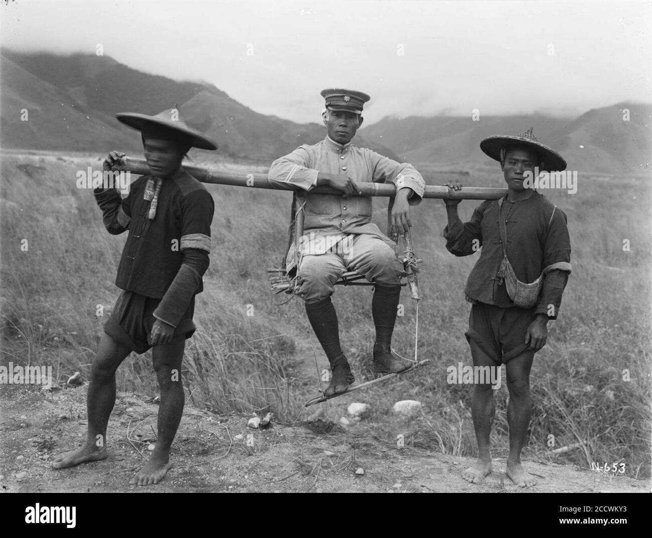 Japanese police Taiwan 1918. Stock Photo