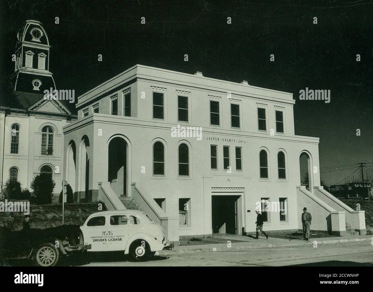 Jasper County Texas Jail 1937. Stock Photo