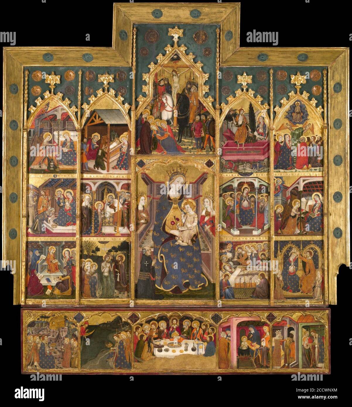 Jaume Serra - Altarpiece of the Virgin Stock Photo - Alamy