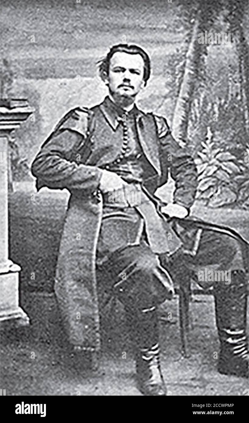 Jaŭstach Kozieł Pakleŭski. Яўстах Козел Паклеўскі (1856-63). Stock Photo