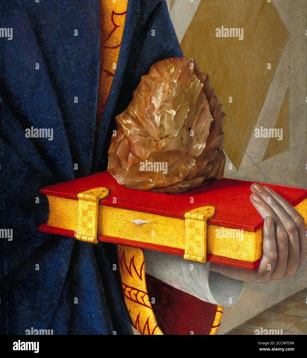 Jean Fouquet - Etienne Chevalier with St. Stephen - detail 05 Stock ...