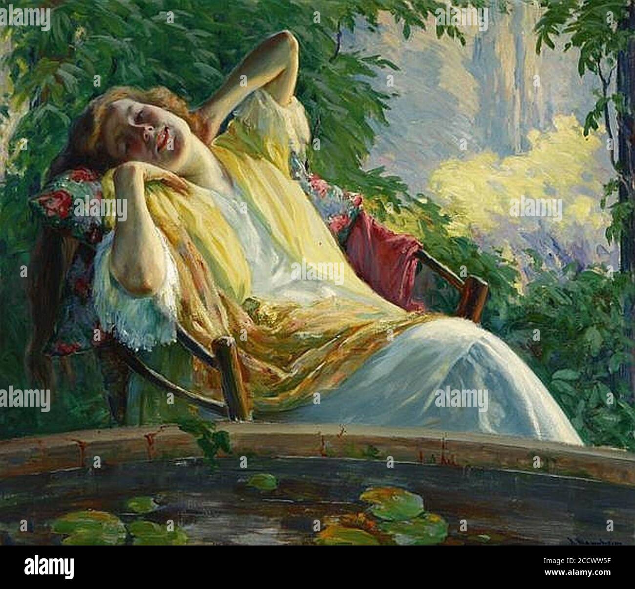 Reclining woman in a landscape hi-res stock photography and images - Alamy