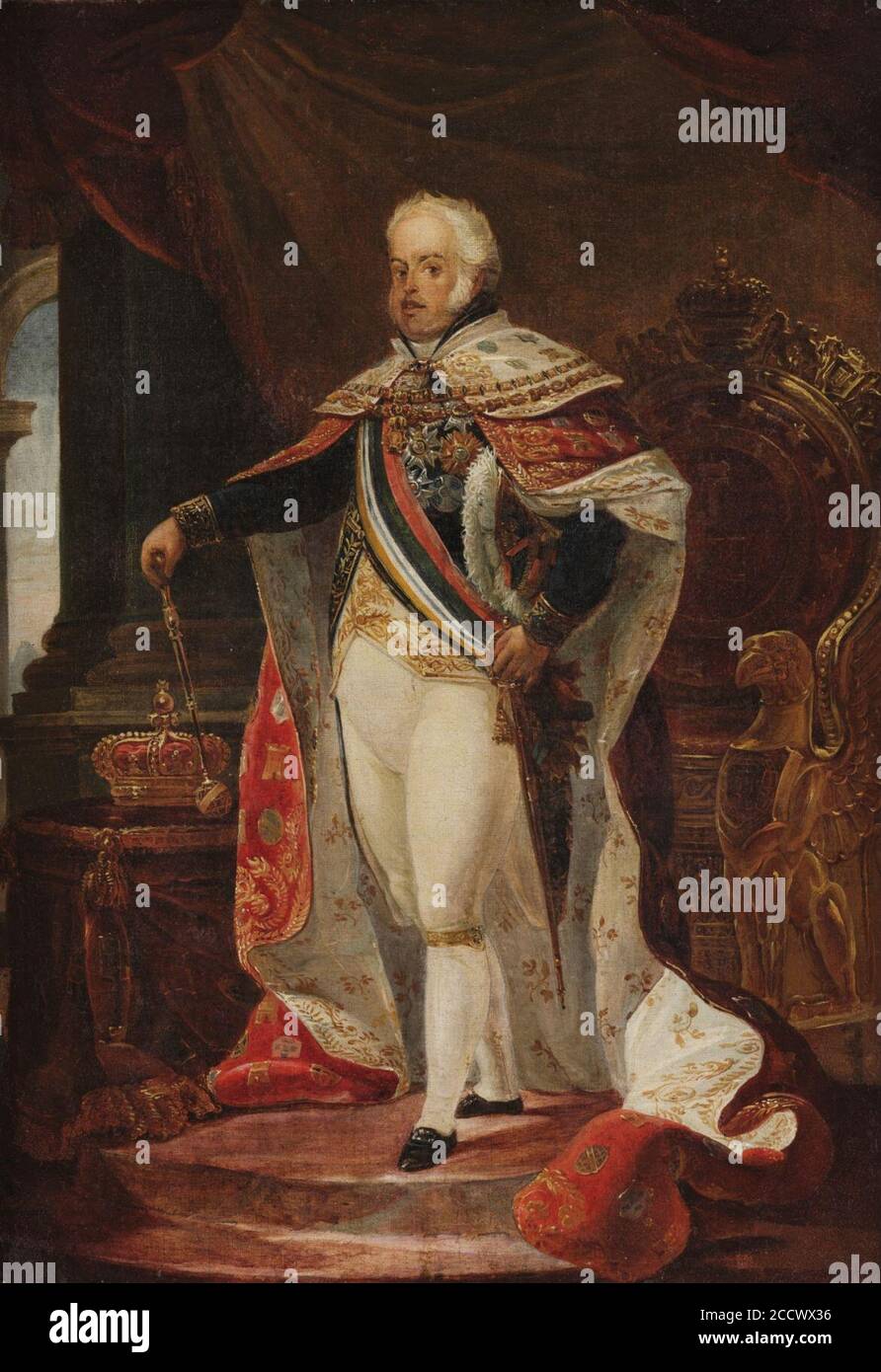 Jean-Baptiste Debret - Retrato de Dom João VI (MNBA Stock Photo - Alamy
