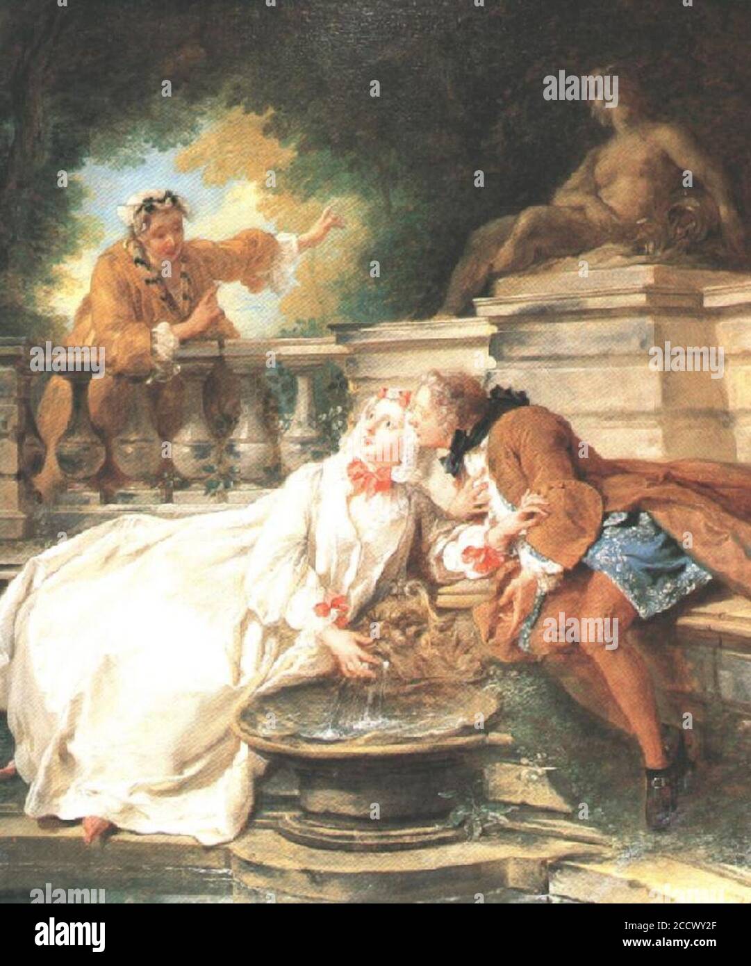 Jean-François de Troy - The Alarm, or the Gouvernante Fidèle Stock Photo