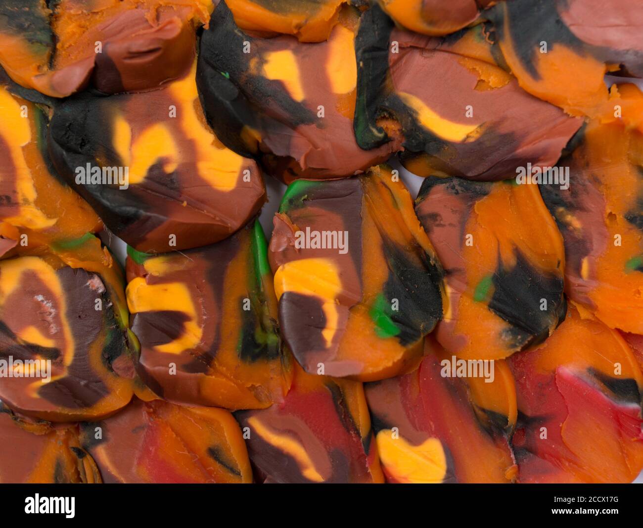 Colorful plasticine scale background. Close up texture. Stock Photo