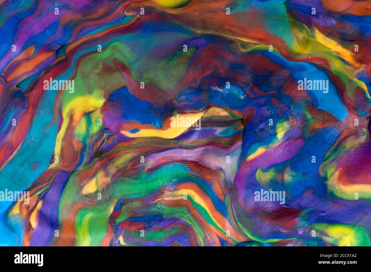 Colorful decorative marble background. Plasticine artwork texture. Stock Photo